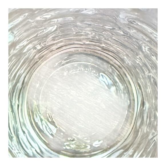 Pasabahce 6 oz Vintage Optic Dot Circle Glass Tumbler Set of 5 Juice Glasses 4"h - Picture 6 of 8